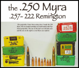 The .250 Myra  (.257- 222 Remington) (page 54) Issue 91 (click the pic for an enlarged view)